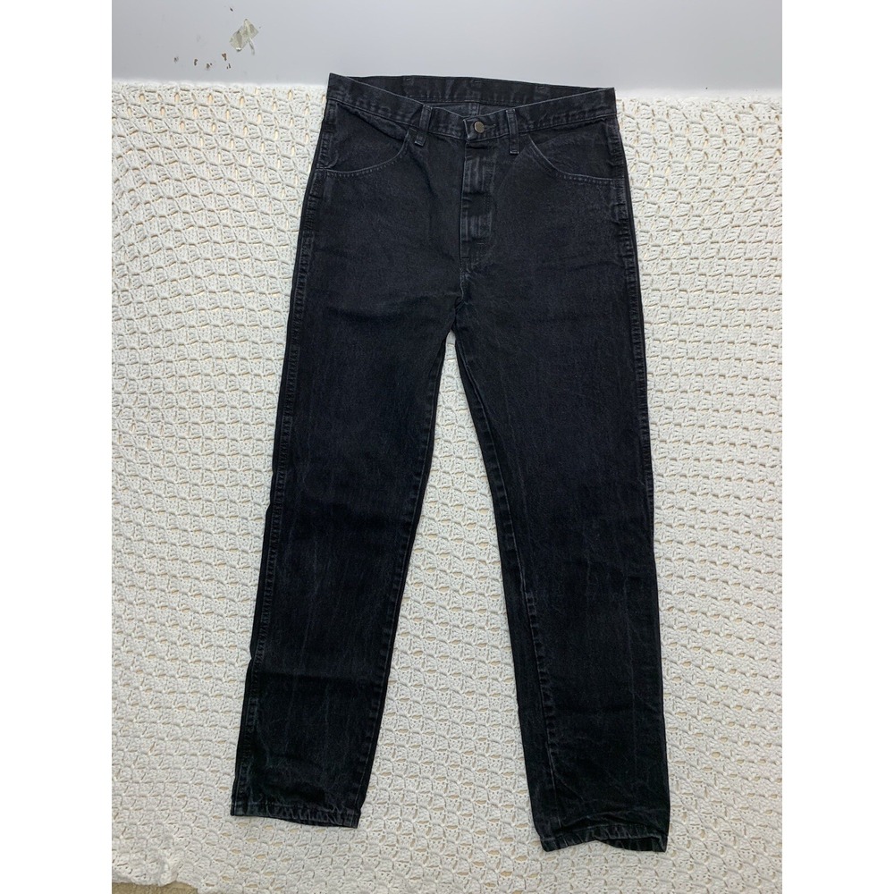 Rustler Jeans Mens 34x34 Black Denim‎ Regular Fit Straight Leg Cotton